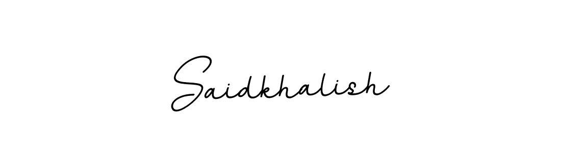 Saidkhalish stylish signature style. Best Handwritten Sign (BallpointsItalic-DORy9) for my name. Handwritten Signature Collection Ideas for my name Saidkhalish. Saidkhalish signature style 11 images and pictures png