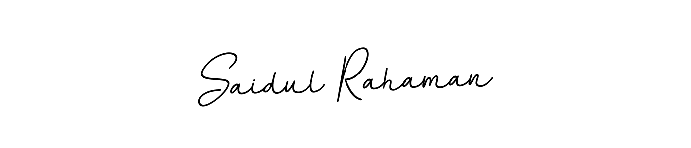 How to make Saidul Rahaman name signature. Use BallpointsItalic-DORy9 style for creating short signs online. This is the latest handwritten sign. Saidul Rahaman signature style 11 images and pictures png