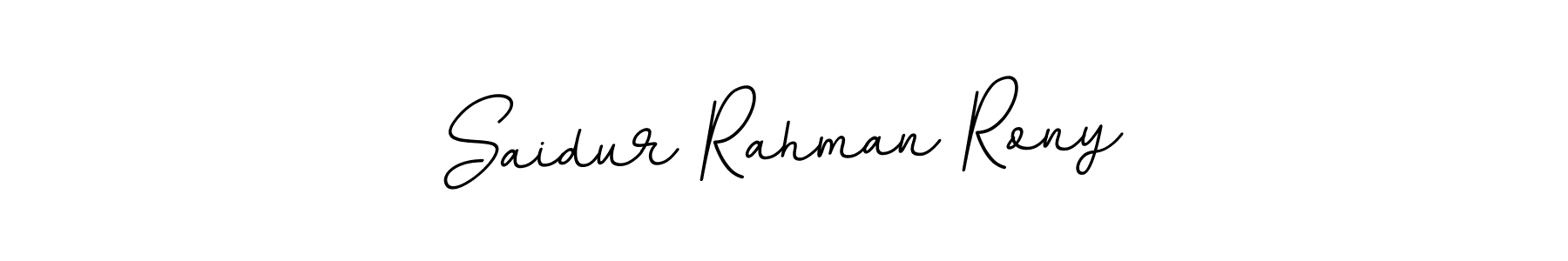 Create a beautiful signature design for name Saidur Rahman Rony. With this signature (BallpointsItalic-DORy9) fonts, you can make a handwritten signature for free. Saidur Rahman Rony signature style 11 images and pictures png