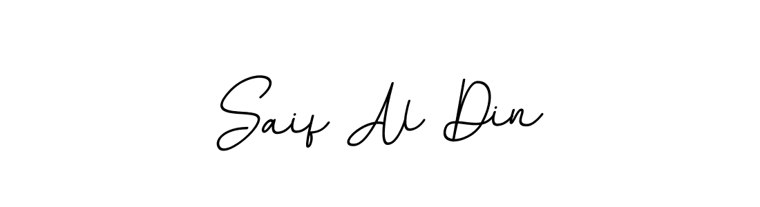 Use a signature maker to create a handwritten signature online. With this signature software, you can design (BallpointsItalic-DORy9) your own signature for name Saif Al Din. Saif Al Din signature style 11 images and pictures png