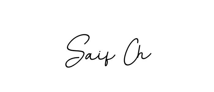 Make a beautiful signature design for name Saif Ch. With this signature (BallpointsItalic-DORy9) style, you can create a handwritten signature for free. Saif Ch signature style 11 images and pictures png