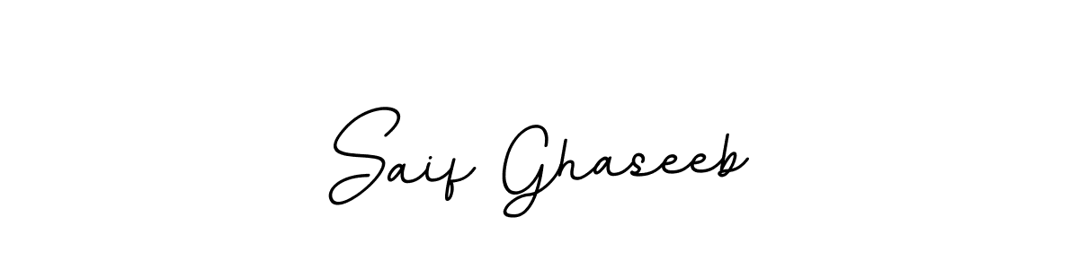 Design your own signature with our free online signature maker. With this signature software, you can create a handwritten (BallpointsItalic-DORy9) signature for name Saif Ghaseeb. Saif Ghaseeb signature style 11 images and pictures png