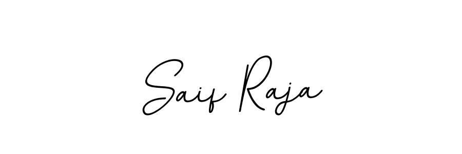 Design your own signature with our free online signature maker. With this signature software, you can create a handwritten (BallpointsItalic-DORy9) signature for name Saif Raja. Saif Raja signature style 11 images and pictures png