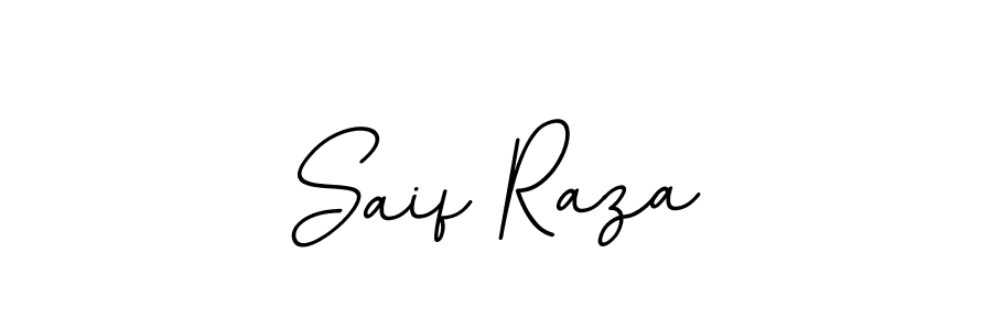 Design your own signature with our free online signature maker. With this signature software, you can create a handwritten (BallpointsItalic-DORy9) signature for name Saif Raza. Saif Raza signature style 11 images and pictures png