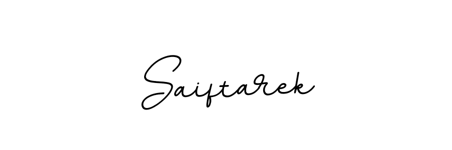 Design your own signature with our free online signature maker. With this signature software, you can create a handwritten (BallpointsItalic-DORy9) signature for name Saiftarek. Saiftarek signature style 11 images and pictures png