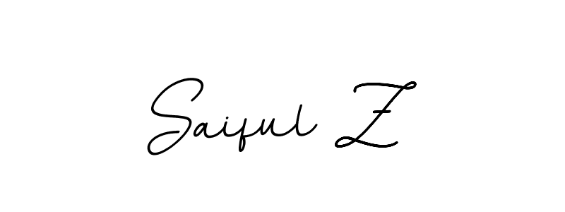 Make a beautiful signature design for name Saiful Z. Use this online signature maker to create a handwritten signature for free. Saiful Z signature style 11 images and pictures png