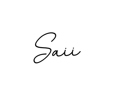 Design your own signature with our free online signature maker. With this signature software, you can create a handwritten (BallpointsItalic-DORy9) signature for name Saii. Saii signature style 11 images and pictures png