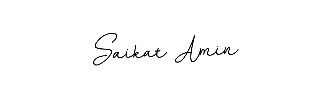 Create a beautiful signature design for name Saikat Amin. With this signature (BallpointsItalic-DORy9) fonts, you can make a handwritten signature for free. Saikat Amin signature style 11 images and pictures png