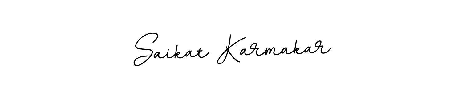 Use a signature maker to create a handwritten signature online. With this signature software, you can design (BallpointsItalic-DORy9) your own signature for name Saikat Karmakar. Saikat Karmakar signature style 11 images and pictures png