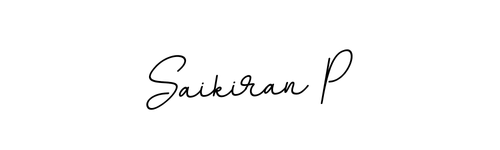 Saikiran P stylish signature style. Best Handwritten Sign (BallpointsItalic-DORy9) for my name. Handwritten Signature Collection Ideas for my name Saikiran P. Saikiran P signature style 11 images and pictures png