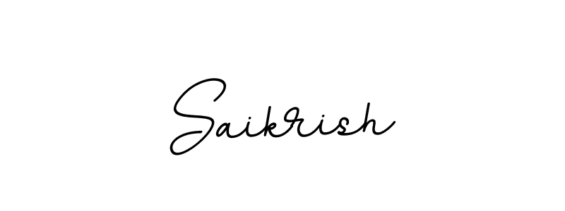 How to make Saikrish signature? BallpointsItalic-DORy9 is a professional autograph style. Create handwritten signature for Saikrish name. Saikrish signature style 11 images and pictures png