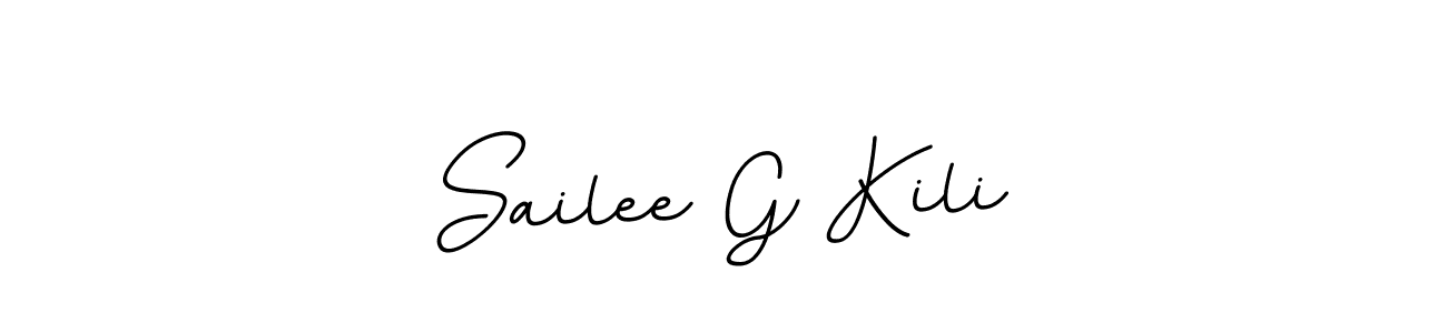 Make a beautiful signature design for name Sailee G Kili. With this signature (BallpointsItalic-DORy9) style, you can create a handwritten signature for free. Sailee G Kili signature style 11 images and pictures png