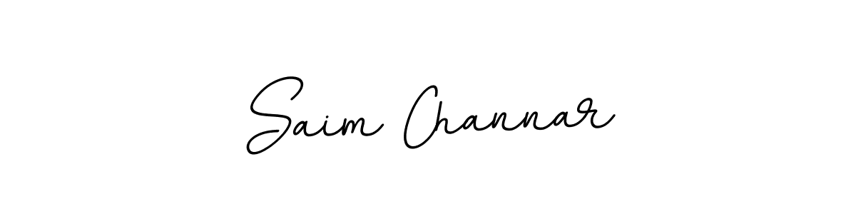 Create a beautiful signature design for name Saim Channar. With this signature (BallpointsItalic-DORy9) fonts, you can make a handwritten signature for free. Saim Channar signature style 11 images and pictures png