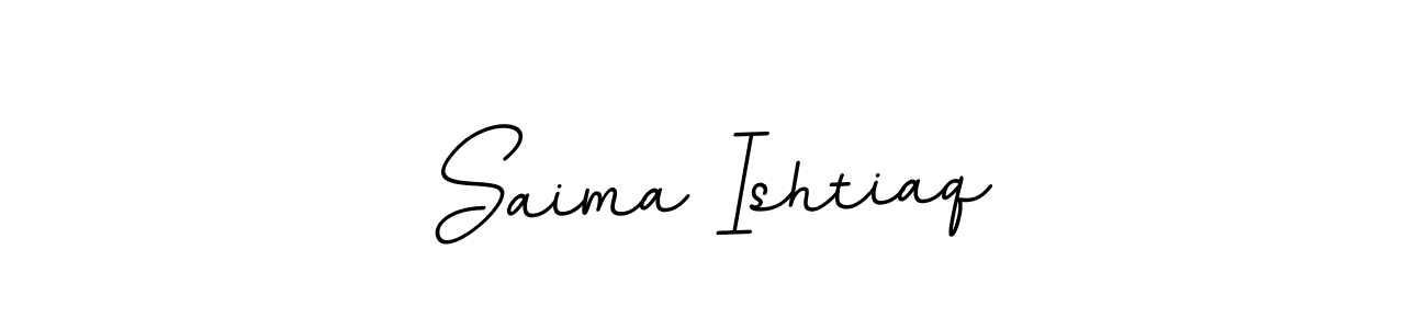 Saima Ishtiaq stylish signature style. Best Handwritten Sign (BallpointsItalic-DORy9) for my name. Handwritten Signature Collection Ideas for my name Saima Ishtiaq. Saima Ishtiaq signature style 11 images and pictures png