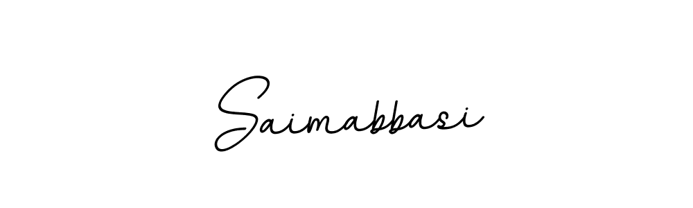 Use a signature maker to create a handwritten signature online. With this signature software, you can design (BallpointsItalic-DORy9) your own signature for name Saimabbasi. Saimabbasi signature style 11 images and pictures png
