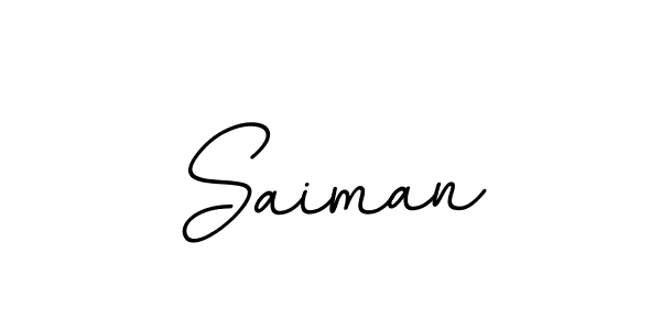 Make a beautiful signature design for name Saiman. With this signature (BallpointsItalic-DORy9) style, you can create a handwritten signature for free. Saiman signature style 11 images and pictures png