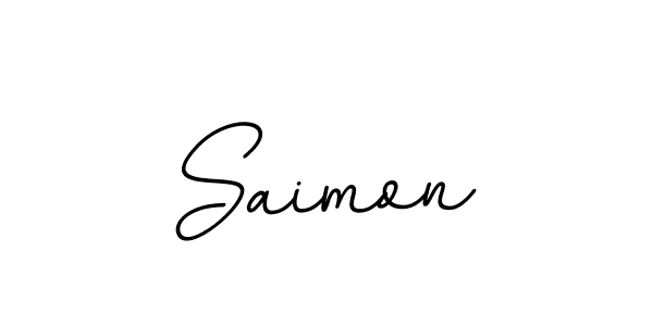 Make a beautiful signature design for name Saimon. Use this online signature maker to create a handwritten signature for free. Saimon signature style 11 images and pictures png