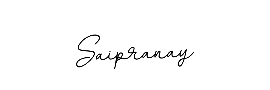 How to make Saipranay name signature. Use BallpointsItalic-DORy9 style for creating short signs online. This is the latest handwritten sign. Saipranay signature style 11 images and pictures png