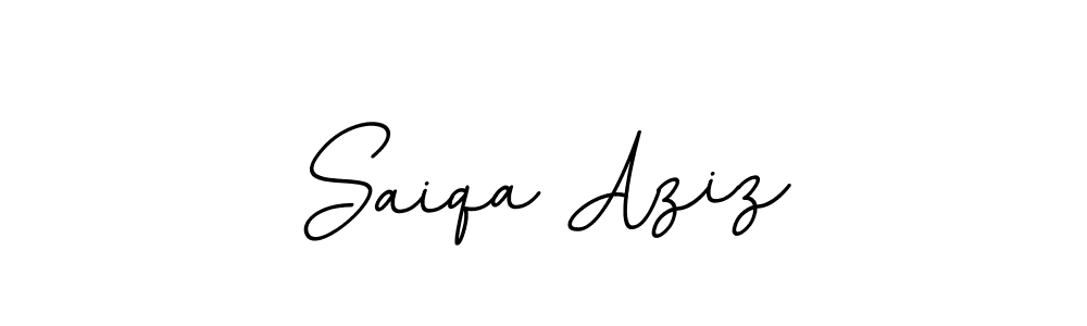 Use a signature maker to create a handwritten signature online. With this signature software, you can design (BallpointsItalic-DORy9) your own signature for name Saiqa Aziz. Saiqa Aziz signature style 11 images and pictures png