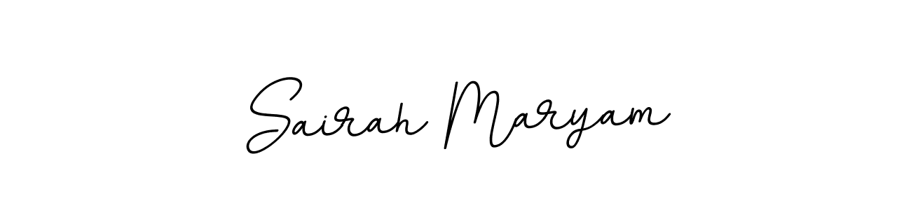You should practise on your own different ways (BallpointsItalic-DORy9) to write your name (Sairah Maryam) in signature. don't let someone else do it for you. Sairah Maryam signature style 11 images and pictures png