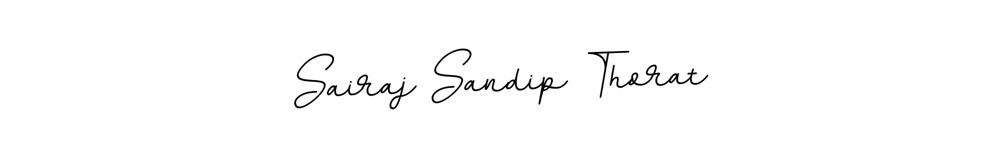 Make a beautiful signature design for name Sairaj Sandip Thorat. With this signature (BallpointsItalic-DORy9) style, you can create a handwritten signature for free. Sairaj Sandip Thorat signature style 11 images and pictures png