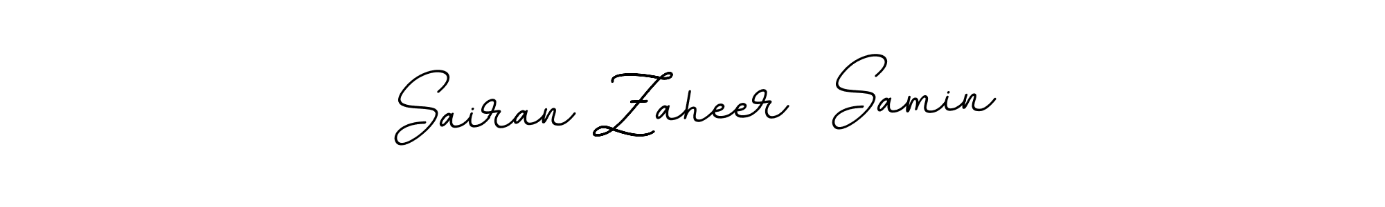 Check out images of Autograph of Sairan Zaheer  Samin name. Actor Sairan Zaheer  Samin Signature Style. BallpointsItalic-DORy9 is a professional sign style online. Sairan Zaheer  Samin signature style 11 images and pictures png
