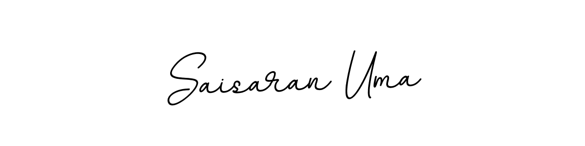 Use a signature maker to create a handwritten signature online. With this signature software, you can design (BallpointsItalic-DORy9) your own signature for name Saisaran Uma. Saisaran Uma signature style 11 images and pictures png