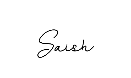 How to make Saish name signature. Use BallpointsItalic-DORy9 style for creating short signs online. This is the latest handwritten sign. Saish signature style 11 images and pictures png