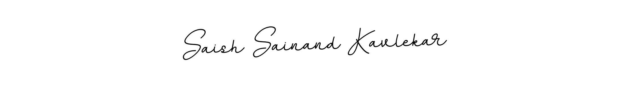 if you are searching for the best signature style for your name Saish Sainand Kavlekar. so please give up your signature search. here we have designed multiple signature styles  using BallpointsItalic-DORy9. Saish Sainand Kavlekar signature style 11 images and pictures png