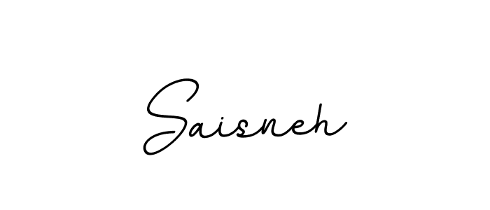 How to make Saisneh name signature. Use BallpointsItalic-DORy9 style for creating short signs online. This is the latest handwritten sign. Saisneh signature style 11 images and pictures png