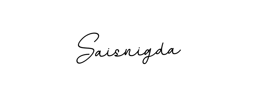 BallpointsItalic-DORy9 is a professional signature style that is perfect for those who want to add a touch of class to their signature. It is also a great choice for those who want to make their signature more unique. Get Saisnigda name to fancy signature for free. Saisnigda signature style 11 images and pictures png