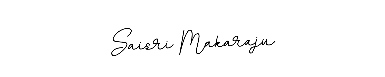 Design your own signature with our free online signature maker. With this signature software, you can create a handwritten (BallpointsItalic-DORy9) signature for name Saisri Makaraju. Saisri Makaraju signature style 11 images and pictures png