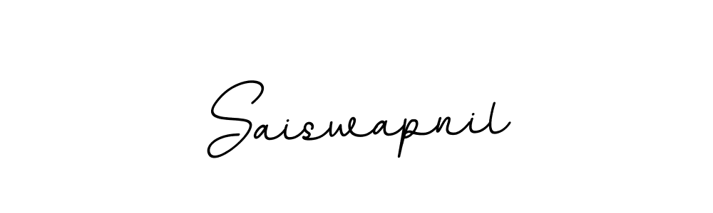 Make a beautiful signature design for name Saiswapnil. With this signature (BallpointsItalic-DORy9) style, you can create a handwritten signature for free. Saiswapnil signature style 11 images and pictures png