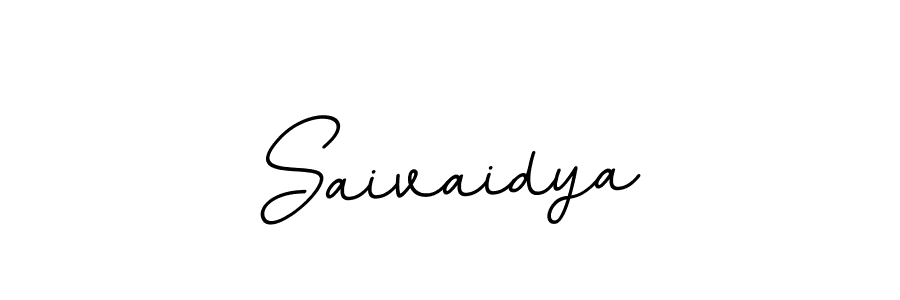 Use a signature maker to create a handwritten signature online. With this signature software, you can design (BallpointsItalic-DORy9) your own signature for name Saivaidya. Saivaidya signature style 11 images and pictures png