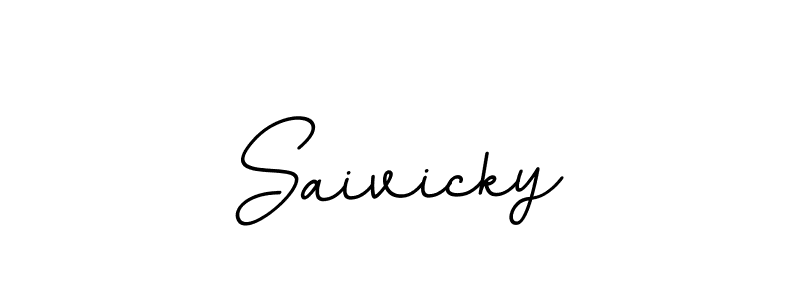 How to make Saivicky name signature. Use BallpointsItalic-DORy9 style for creating short signs online. This is the latest handwritten sign. Saivicky signature style 11 images and pictures png