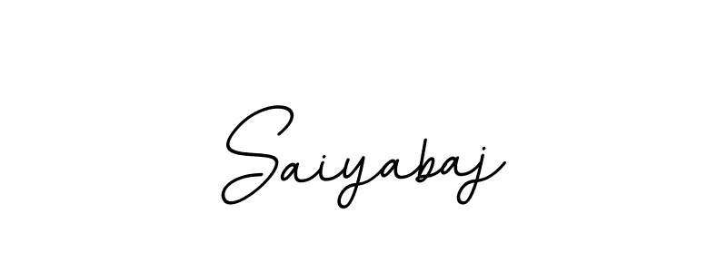 Use a signature maker to create a handwritten signature online. With this signature software, you can design (BallpointsItalic-DORy9) your own signature for name Saiyabaj. Saiyabaj signature style 11 images and pictures png