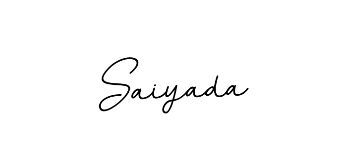 You should practise on your own different ways (BallpointsItalic-DORy9) to write your name (Saiyada) in signature. don't let someone else do it for you. Saiyada signature style 11 images and pictures png