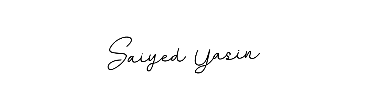 Design your own signature with our free online signature maker. With this signature software, you can create a handwritten (BallpointsItalic-DORy9) signature for name Saiyed Yasin. Saiyed Yasin signature style 11 images and pictures png