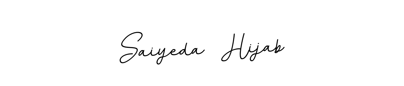 Use a signature maker to create a handwritten signature online. With this signature software, you can design (BallpointsItalic-DORy9) your own signature for name Saiyeda  Hijab. Saiyeda  Hijab signature style 11 images and pictures png