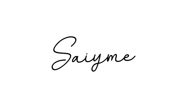 Create a beautiful signature design for name Saiyme. With this signature (BallpointsItalic-DORy9) fonts, you can make a handwritten signature for free. Saiyme signature style 11 images and pictures png