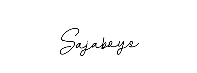 Use a signature maker to create a handwritten signature online. With this signature software, you can design (BallpointsItalic-DORy9) your own signature for name Sajaboys. Sajaboys signature style 11 images and pictures png