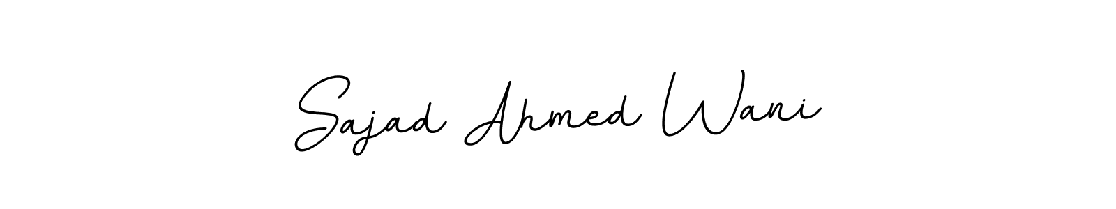 How to make Sajad Ahmed Wani name signature. Use BallpointsItalic-DORy9 style for creating short signs online. This is the latest handwritten sign. Sajad Ahmed Wani signature style 11 images and pictures png