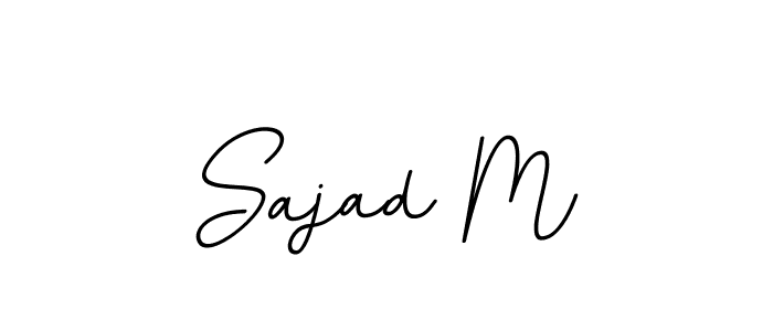 Sajad M stylish signature style. Best Handwritten Sign (BallpointsItalic-DORy9) for my name. Handwritten Signature Collection Ideas for my name Sajad M. Sajad M signature style 11 images and pictures png