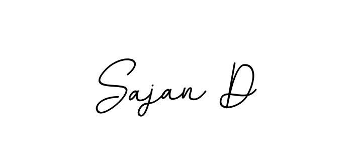 Use a signature maker to create a handwritten signature online. With this signature software, you can design (BallpointsItalic-DORy9) your own signature for name Sajan D. Sajan D signature style 11 images and pictures png