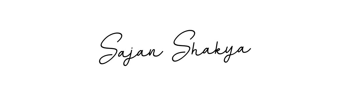 Create a beautiful signature design for name Sajan Shakya. With this signature (BallpointsItalic-DORy9) fonts, you can make a handwritten signature for free. Sajan Shakya signature style 11 images and pictures png