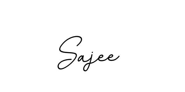 The best way (BallpointsItalic-DORy9) to make a short signature is to pick only two or three words in your name. The name Sajee  include a total of six letters. For converting this name. Sajee  signature style 11 images and pictures png