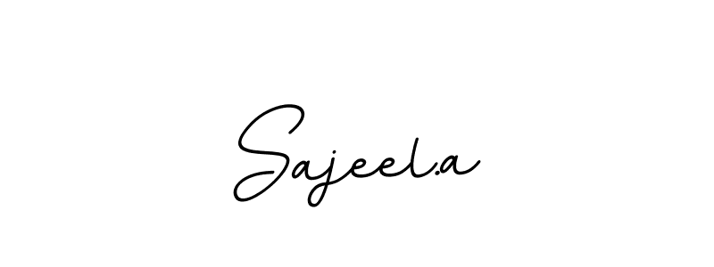 Similarly BallpointsItalic-DORy9 is the best handwritten signature design. Signature creator online .You can use it as an online autograph creator for name Sajeel.a. Sajeel.a signature style 11 images and pictures png