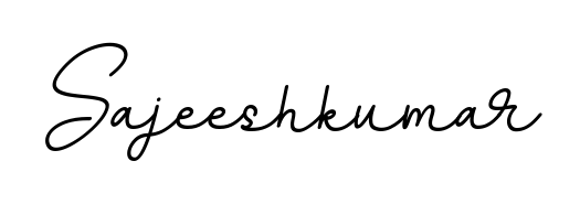 An effortless, minimalist signature concept for Sajeeshkumar using BallpointsItalic-DORy9 design. Clean lines that look great on any document. Sajeeshkumar signature style 11 images and pictures png