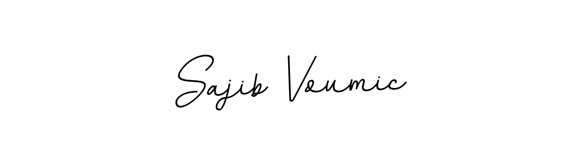 How to make Sajib Voumic name signature. Use BallpointsItalic-DORy9 style for creating short signs online. This is the latest handwritten sign. Sajib Voumic signature style 11 images and pictures png