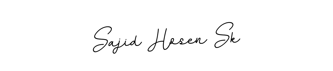 Make a beautiful signature design for name Sajid Hosen Sk. With this signature (BallpointsItalic-DORy9) style, you can create a handwritten signature for free. Sajid Hosen Sk signature style 11 images and pictures png